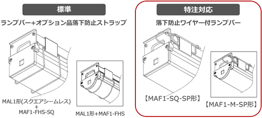 ストラップ付ランプバー